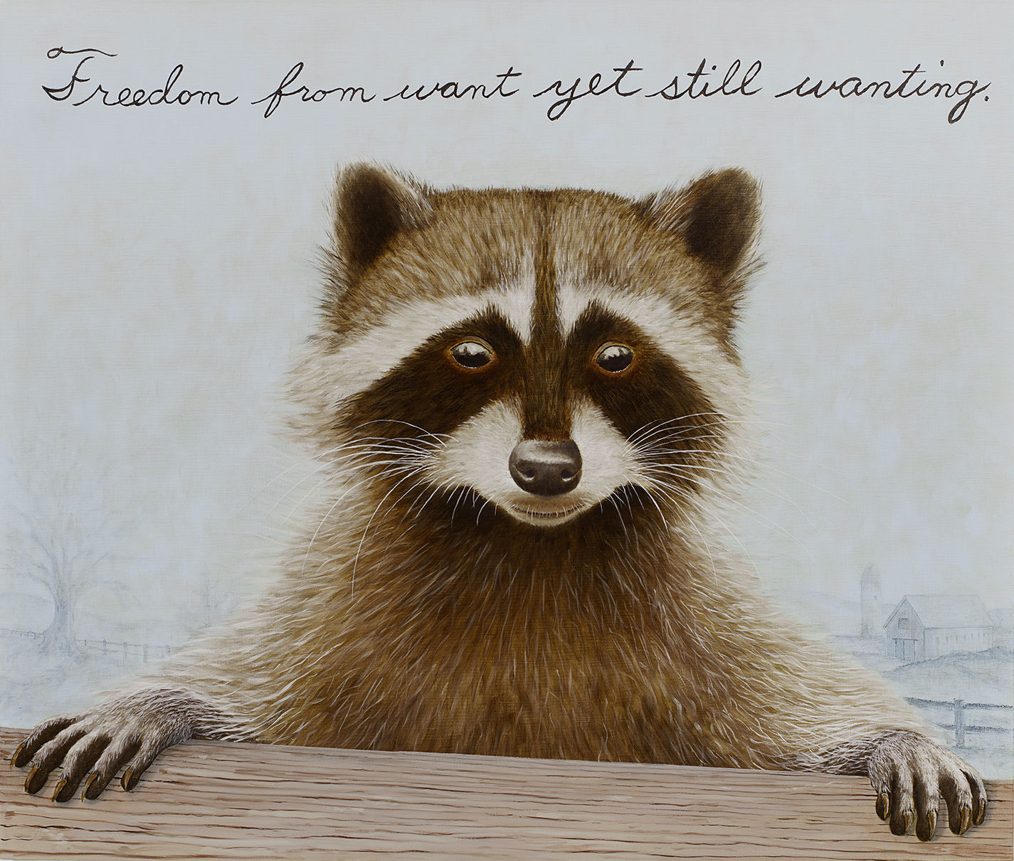 Sean Landers, Racoon, 2021