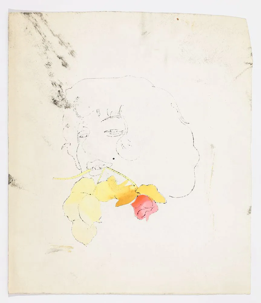 Andy Warhol, Female Head, ca. 1955