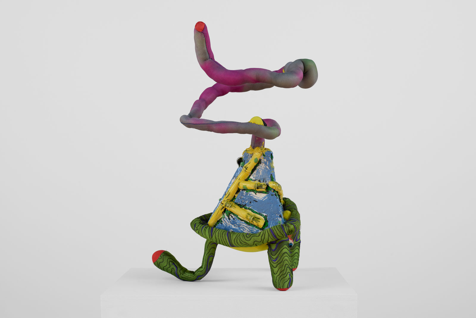 Artwork by Yuli Yamagata titled “Fire pit Ikebana