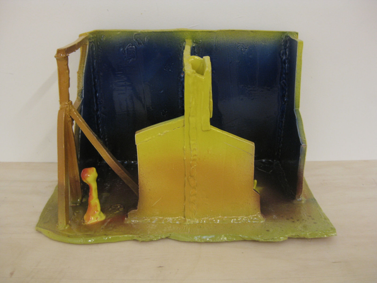 Alessandro Pessoli, Blue Room, 2012