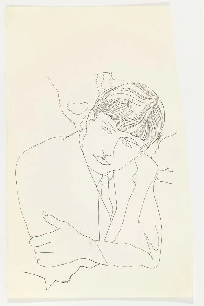 Andy Warhol, Boy, Upper Torso, c. 1957