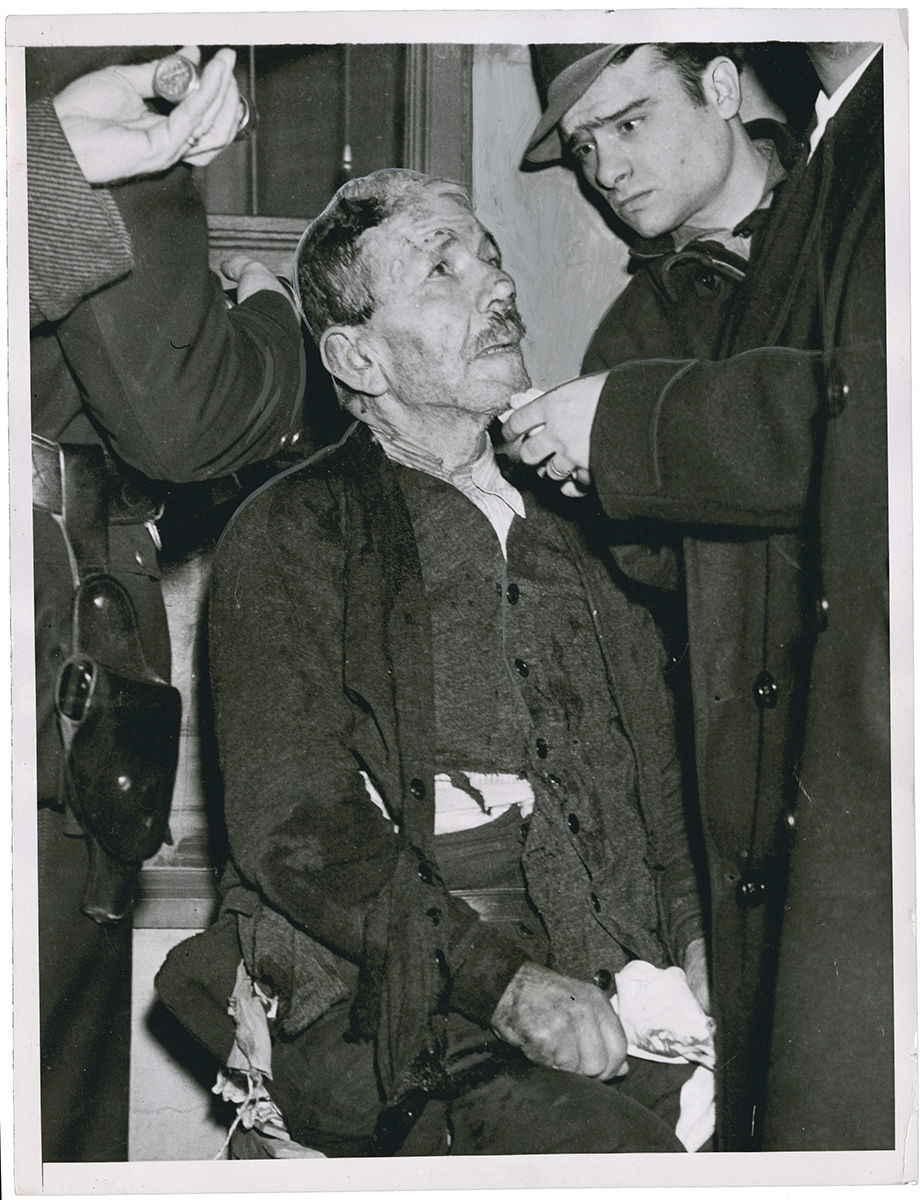 Weegee, Closeup of a Hit and Run Victim, 1937