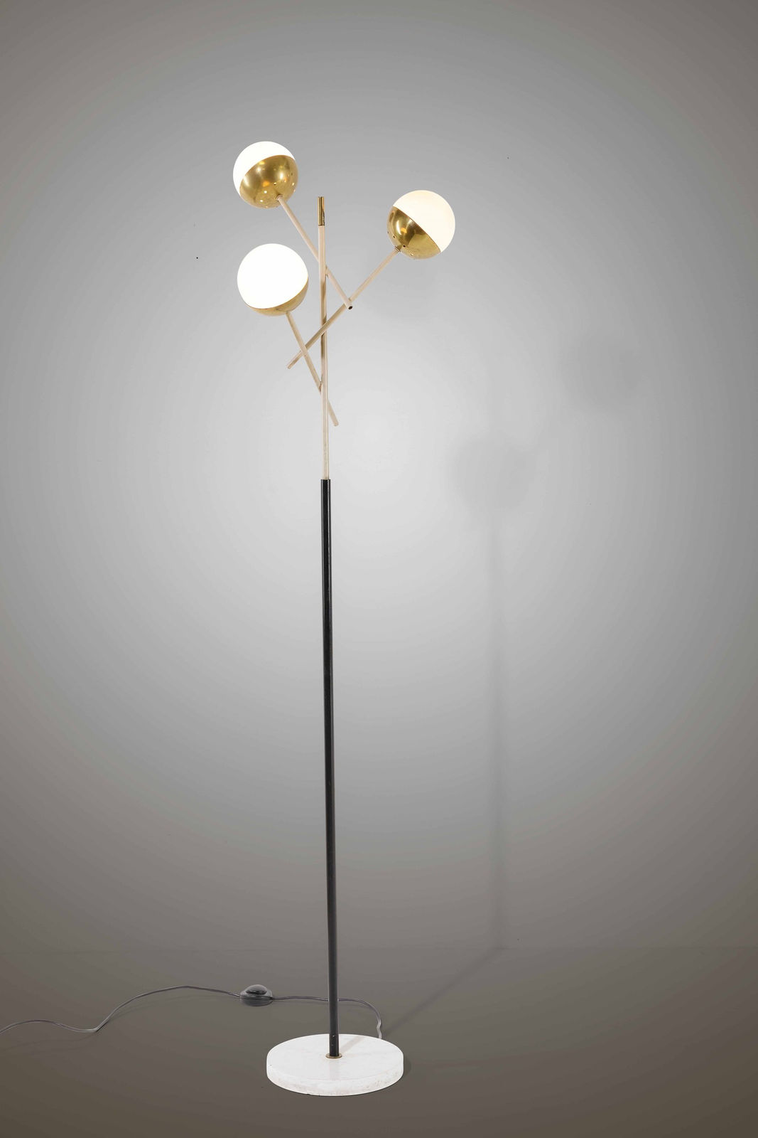 Stilnovo, 3 Globe floor lamp, 1950's