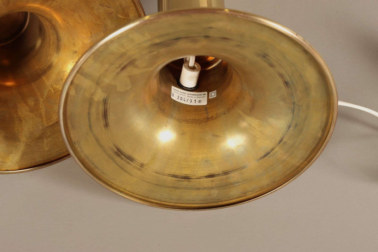 Hans-Agne Jakobsson, Pair of lamps B204/31, 1960's