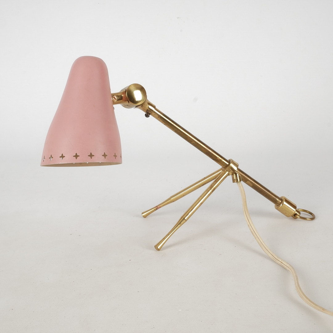 Boris Lacroix, Petite Pink table lamp, 1950's