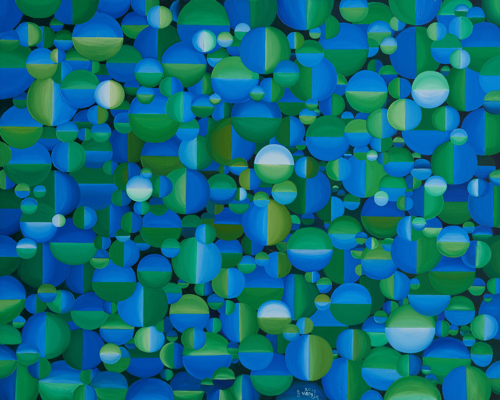 JUNG Kangja, Text of Semi-Circle, 2016