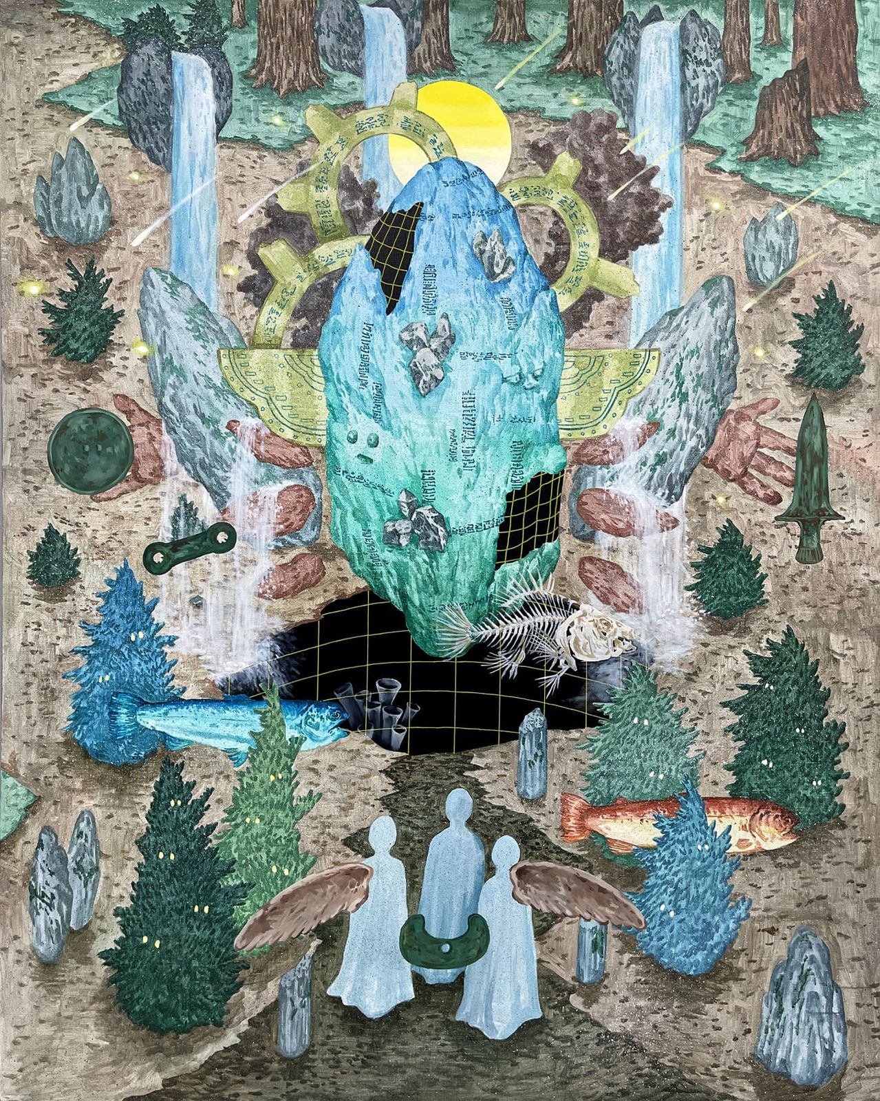 LIM Subeom, Small Stone that Shone Underwater 물 아래서 빛났던 작은 돌, 2023