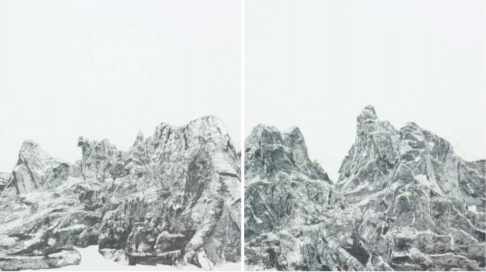AN Gyungsu (On paper), Mountain, 2010