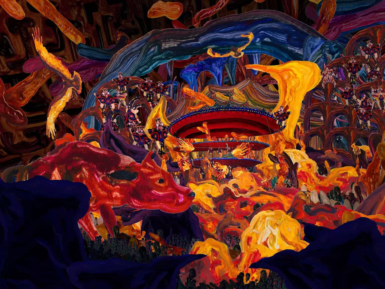 WANG Chen, Touching Red 触红, 2026