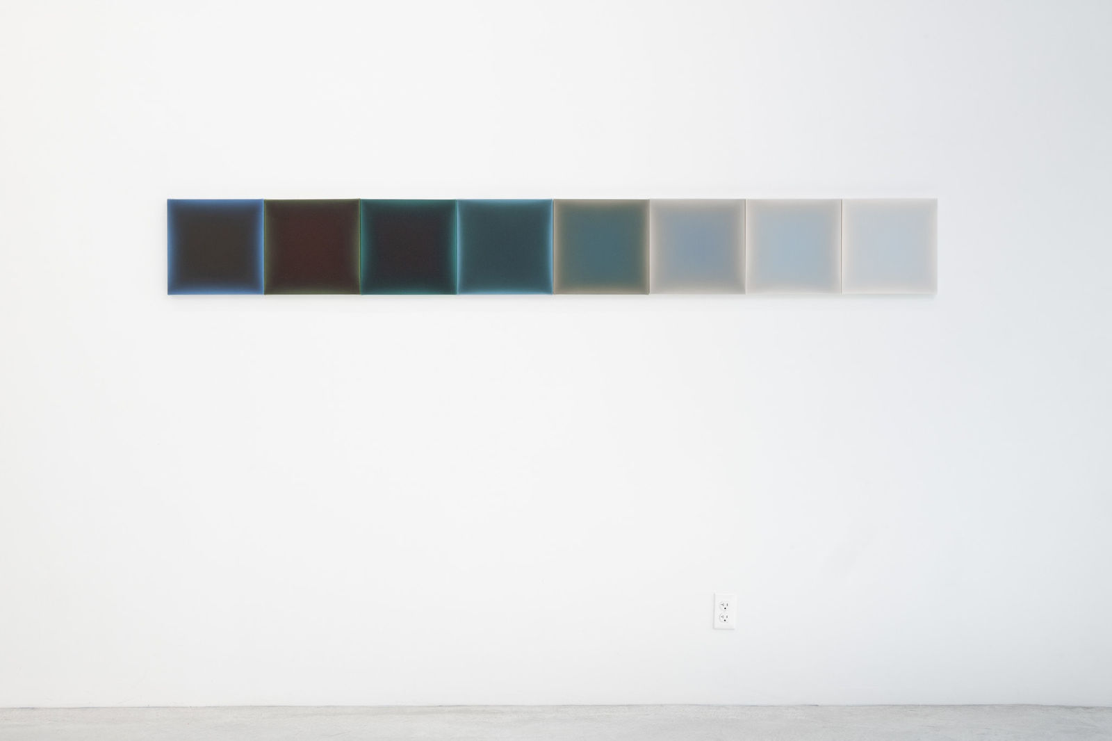 Gwen Hardie, 06.11.24,pale radiant blue on pale burnt umber, 2024