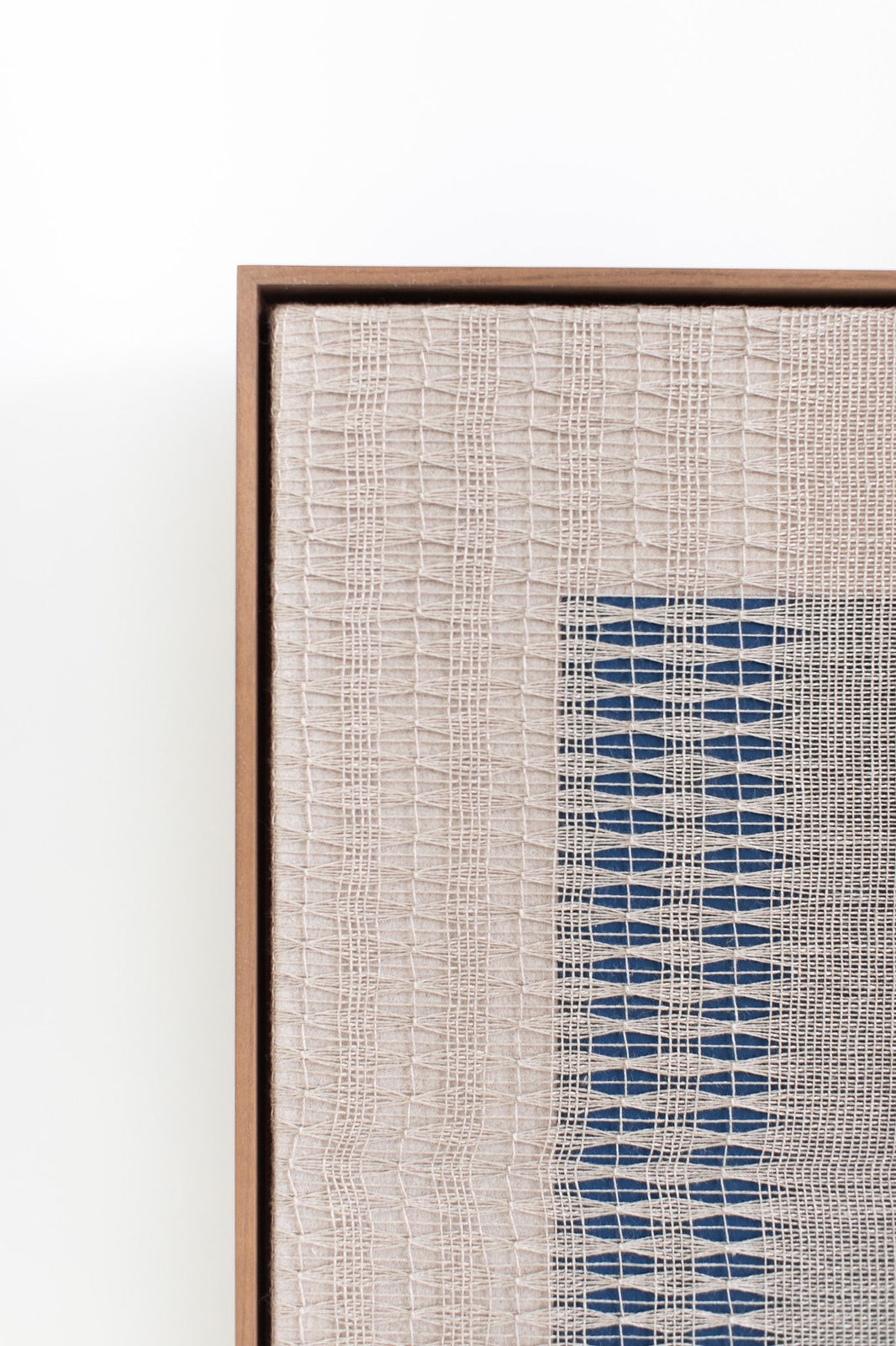 Rachel DuVall, Lace on Deep Blue, 2023