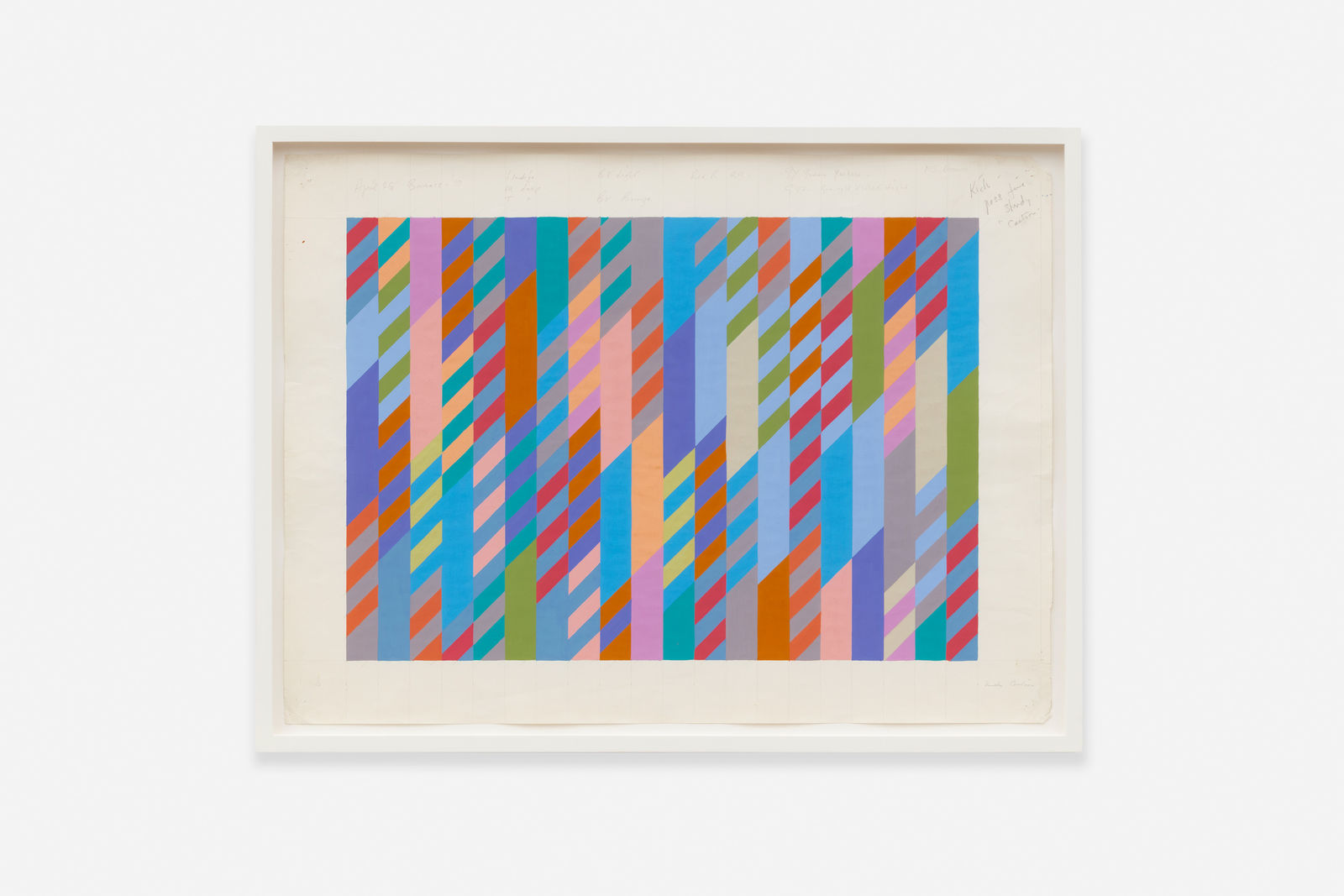 Bridget Riley (1931), Zig/Rhomboids, 1990