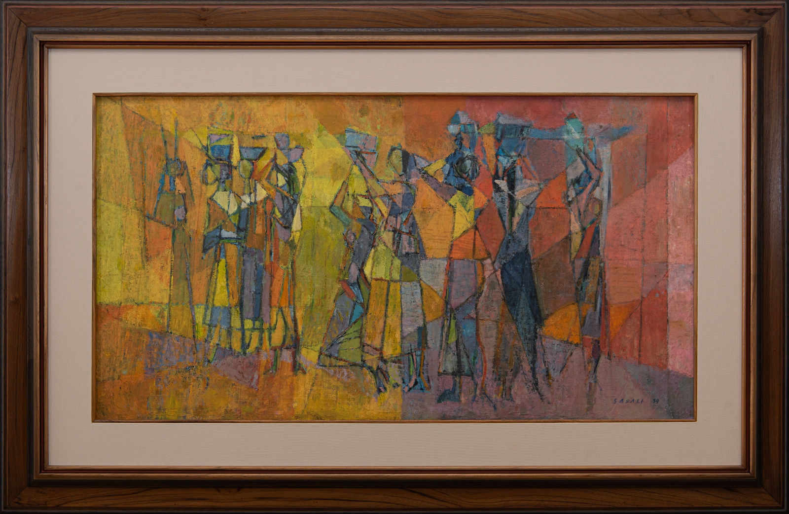 Ahmad Sadali, Wanita Pembawa Persembahan (Ladies with Offerings), 1959