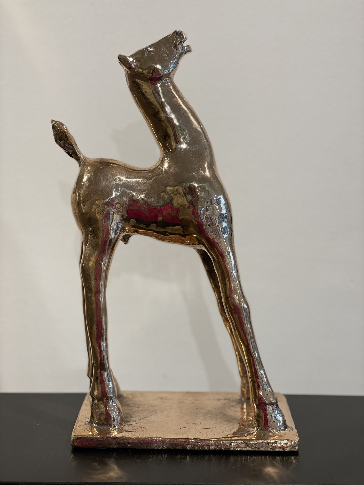 RIETJE GEURTS, VEULEN (HOOFD OMHOOG) GOUD 1/8