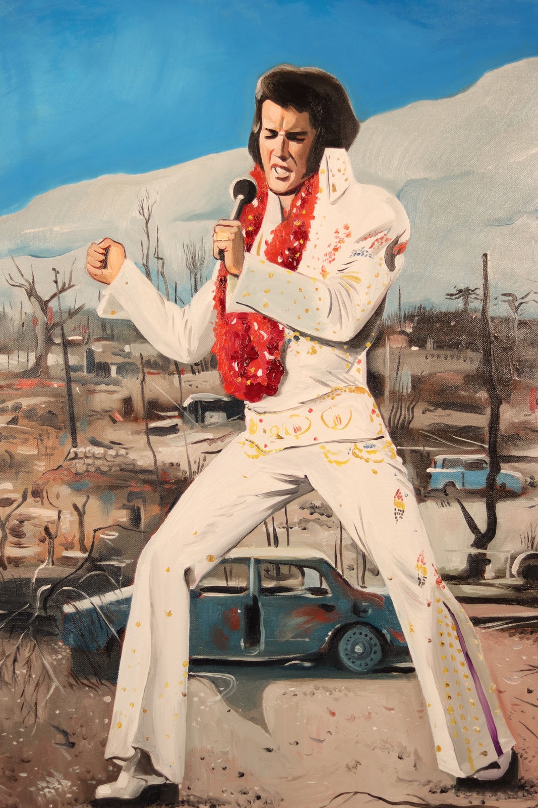 KAMAGURKA, ALOHA FROM HAWAII NAAR BEELD UIT HET GELIJKNAMIGE OPTREDEN VAN ELVIS