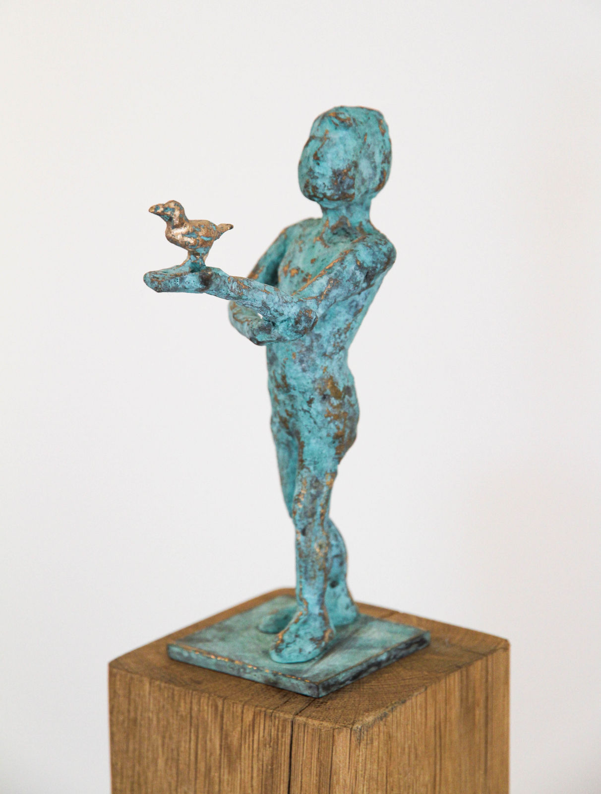 BABETTE DEGRAEVE, JONGEN MET VOGEL OP DE HAND, 2025