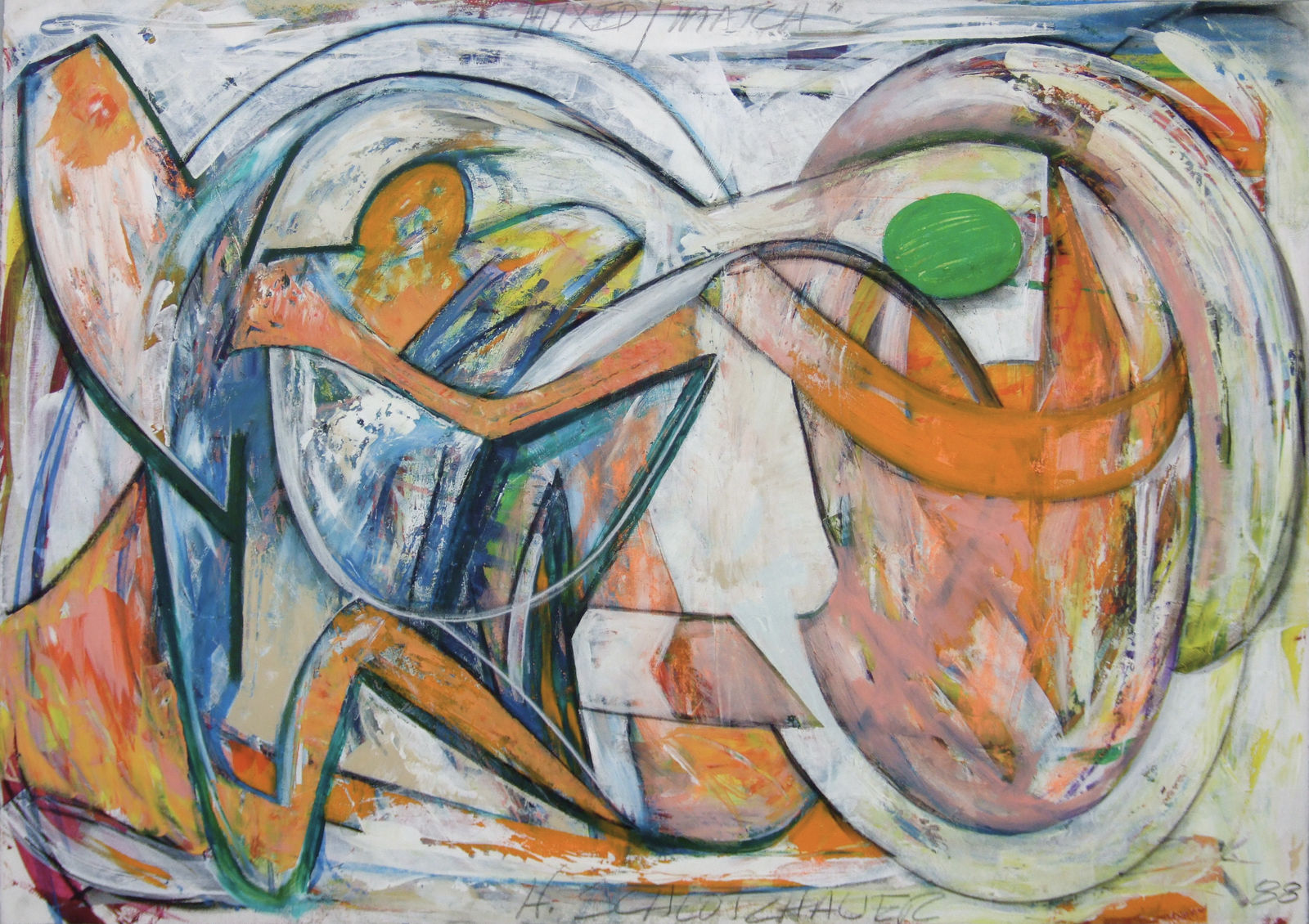 Harold Schlotzhauer, MIXED MATCH, 1988