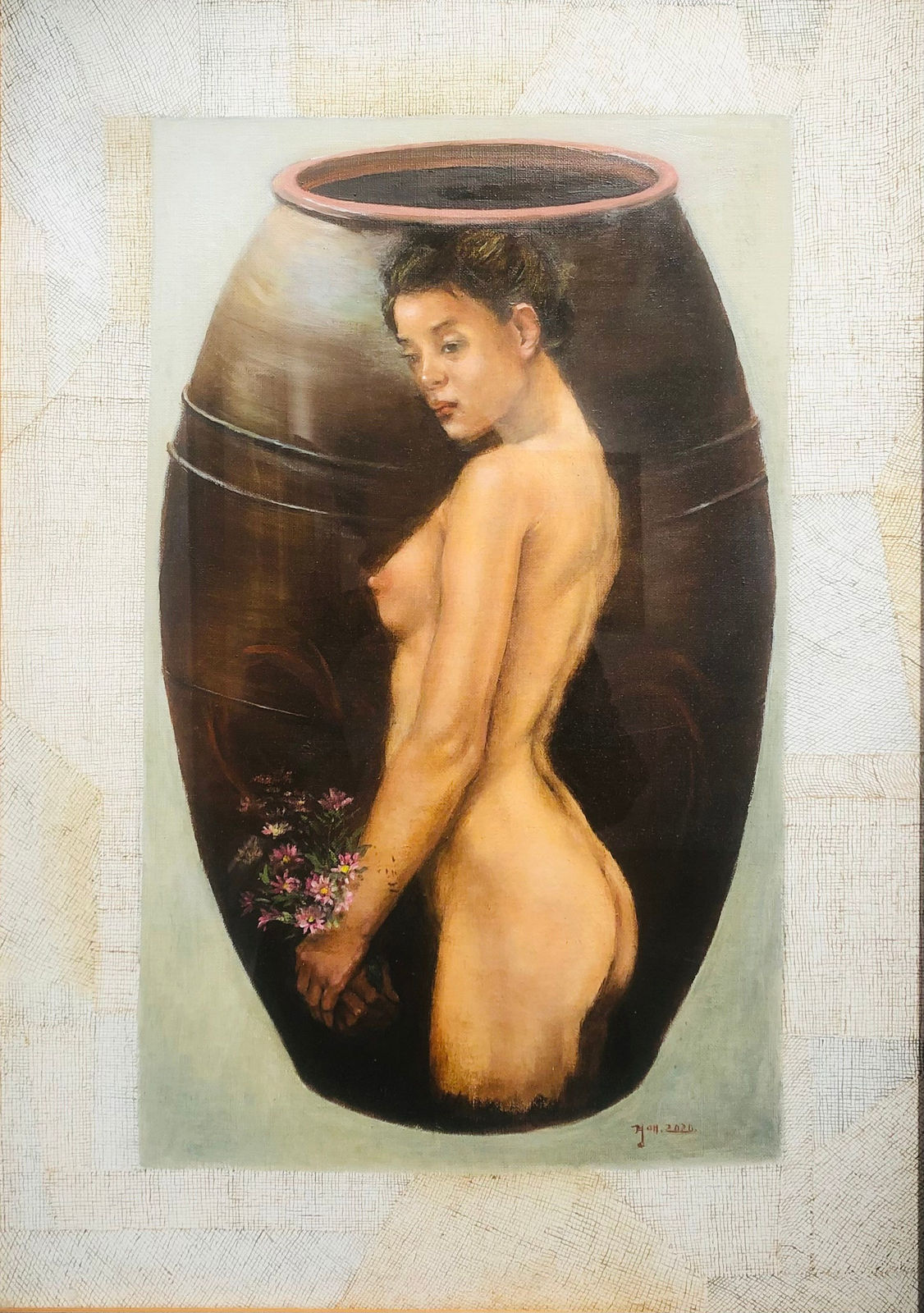 민경애 Min, Kyung Ae, 항아리와 여인, 2020
