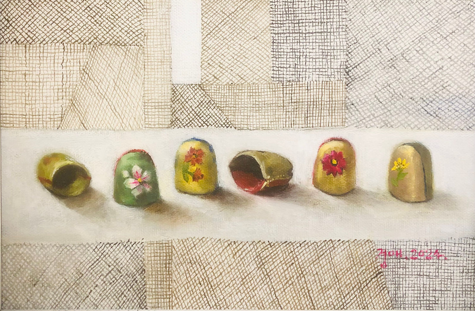 민경애 Min, Kyung Ae, 조각보와 골무(小), 2023