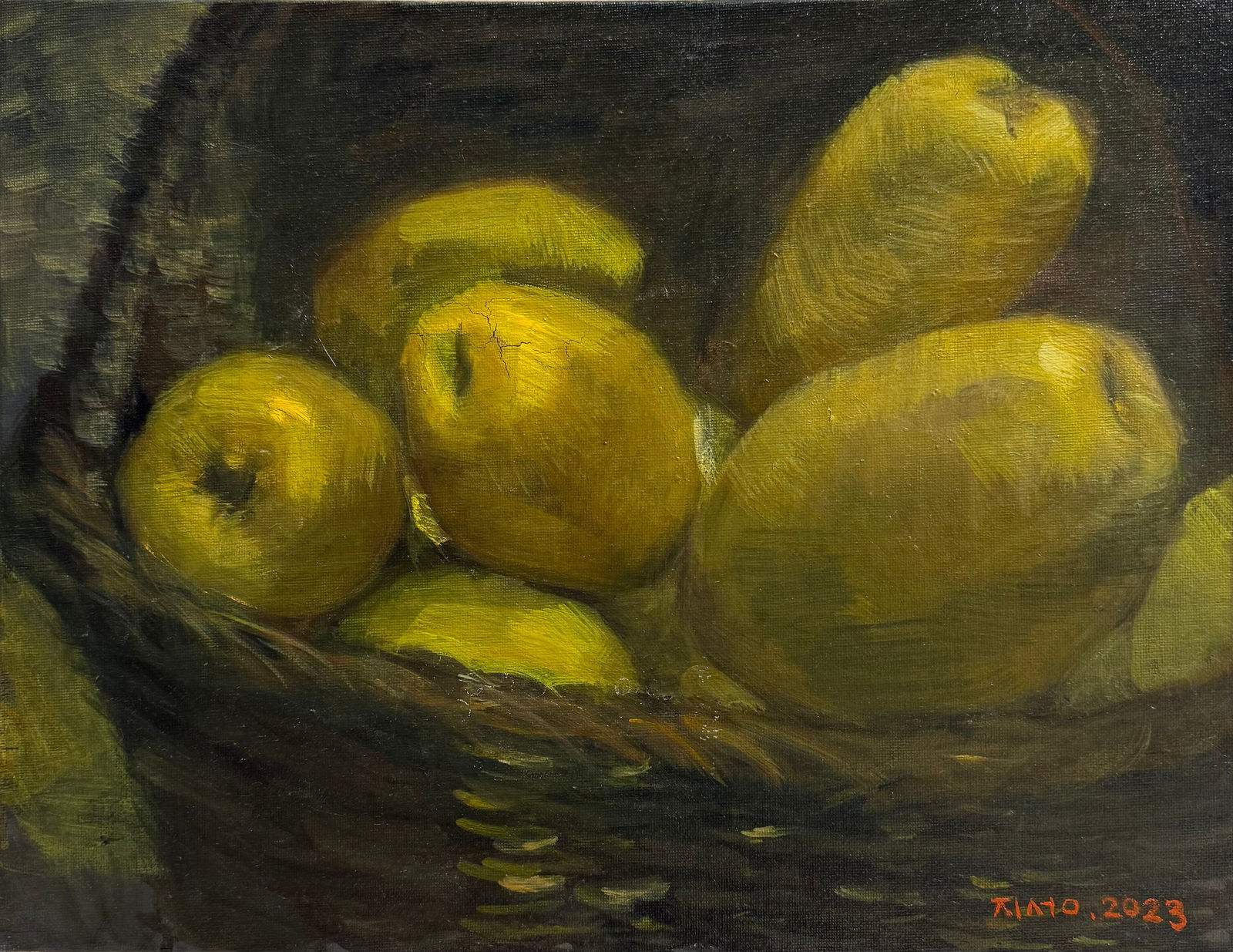 유지성, 생애 첫 유화, 모과, 2023