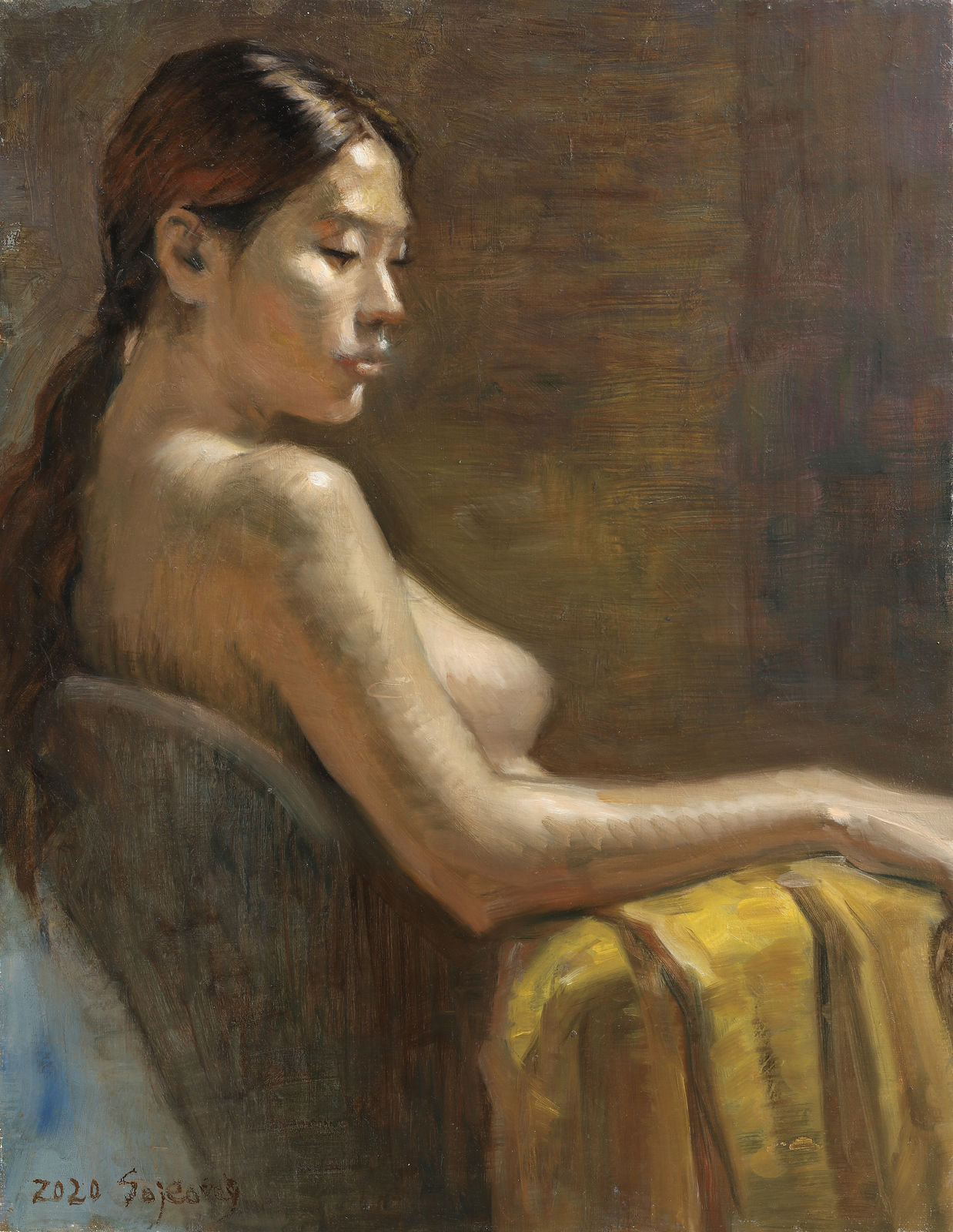 김소정 KIM, So Jeong, 황색가운과 여인, 2020