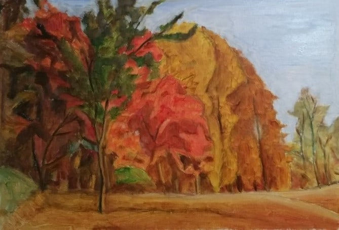 주경린, 우면산 가을, 2021