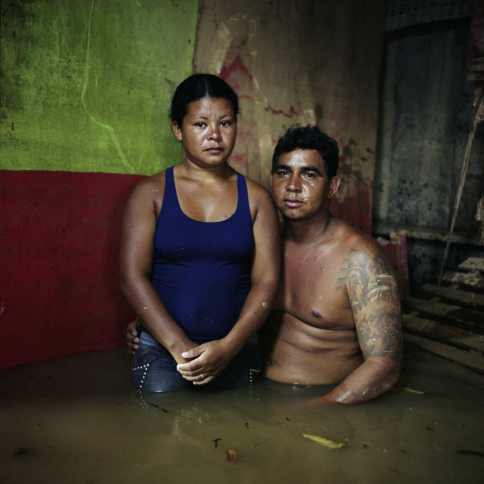 Gideon Mendel, José Alcides dos Santos and Erenilce Lima e Silva, 2015