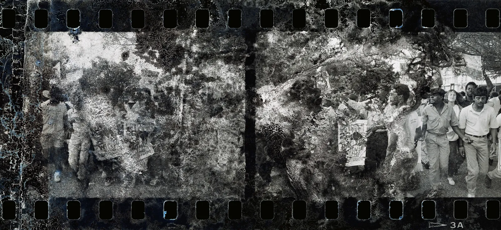 Gideon Mendel, A DEMONSTRATION BY STUDENTS..., 1986