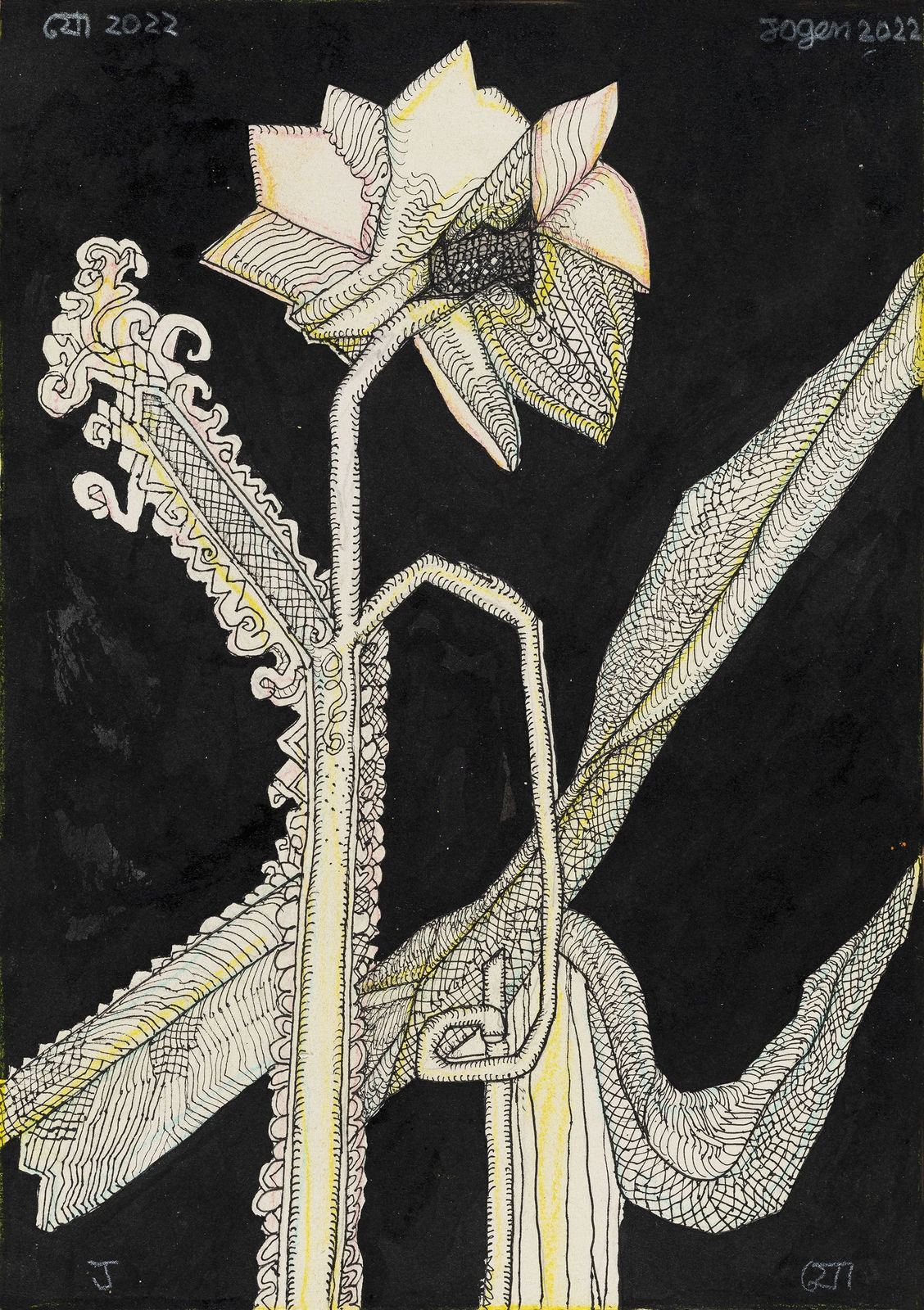 Jogen Chowdhury, Flower Plant, 2022