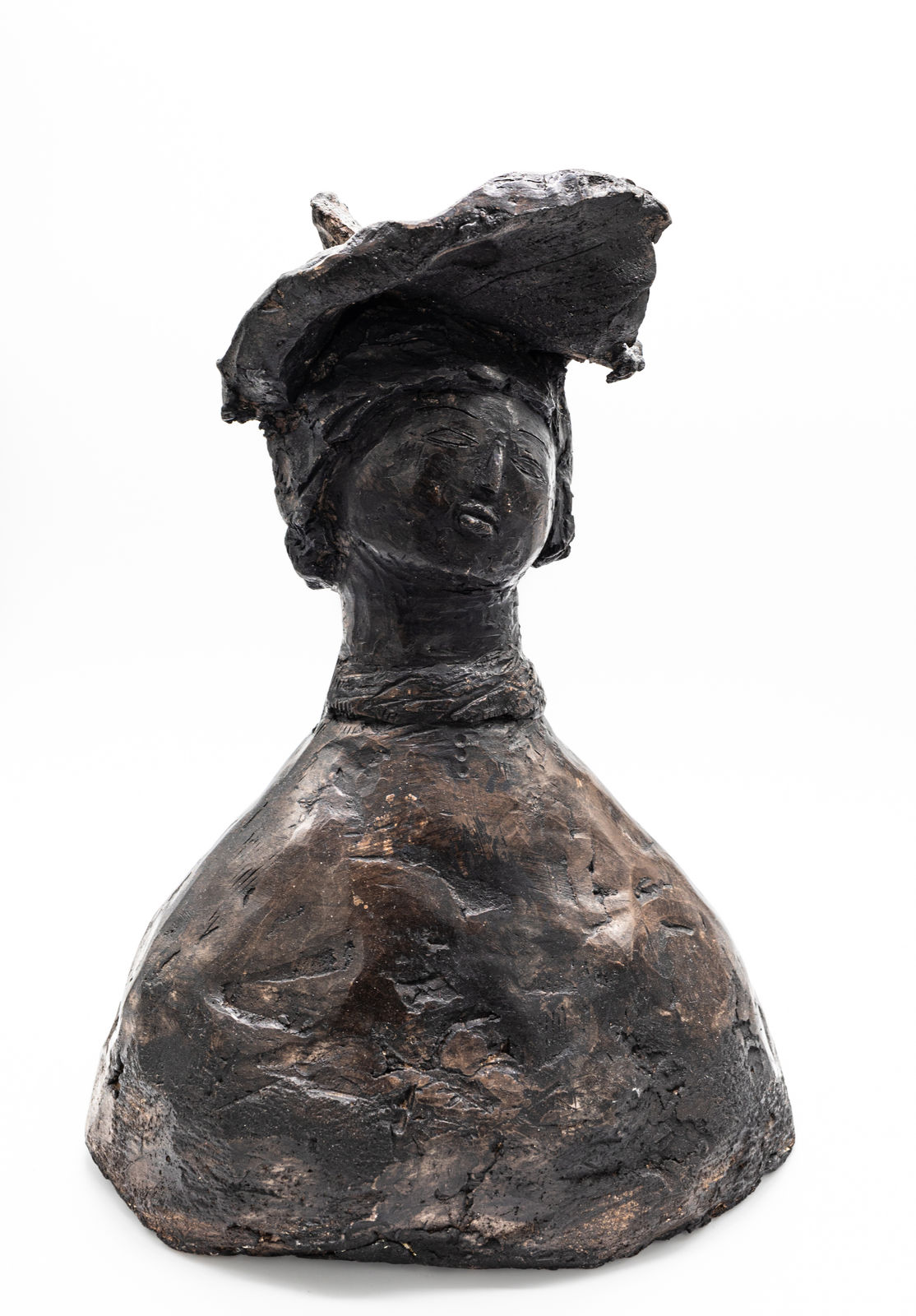 Caroline Langlois-Meurinne, Buste de femme au chapeau