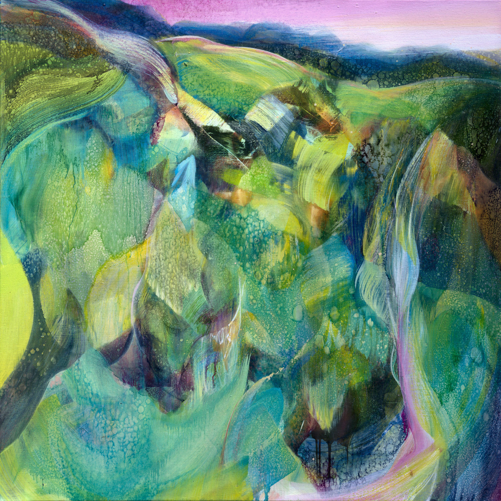 Ian Greig, After the rain where the waters flow, among the green green hills, 2025