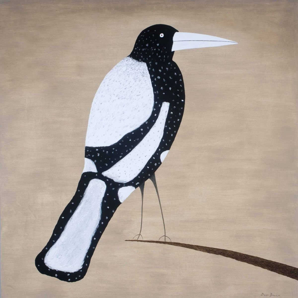 Dean Bowen, Perching Magpie, 2016