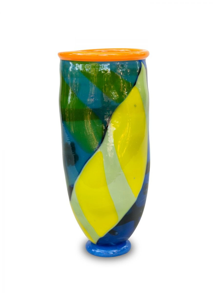 Deborah Halpern, Leaf Vessel With Orange Lip, 2014