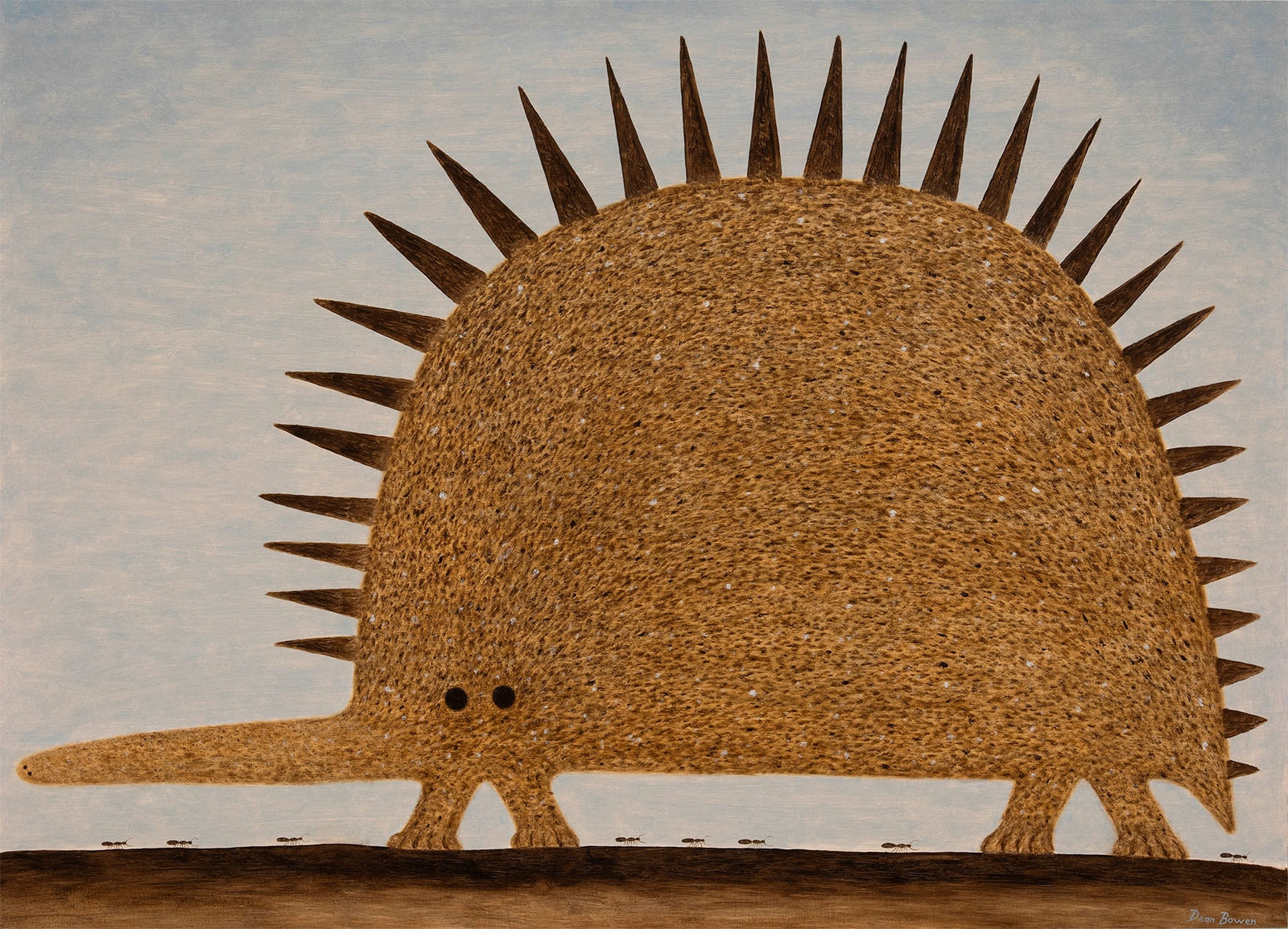 Dean Bowen, Echidna with Ant Trail, 2024