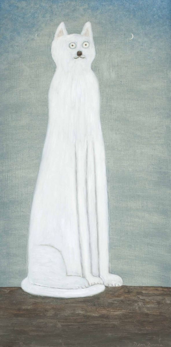 Dean Bowen, Cat Gazing at the Moon, 2015