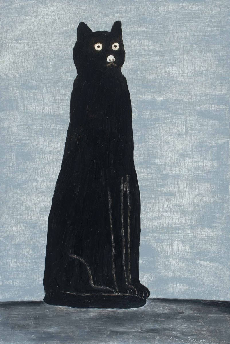 Dean Bowen, Black Cat (Sitting), 2015