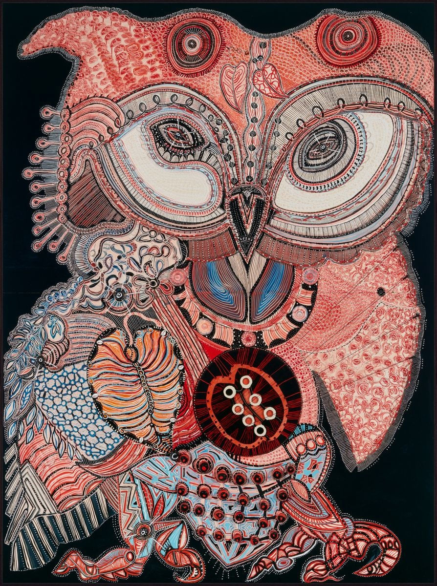 Joshua Yeldham, Red Taro Owl, 2021