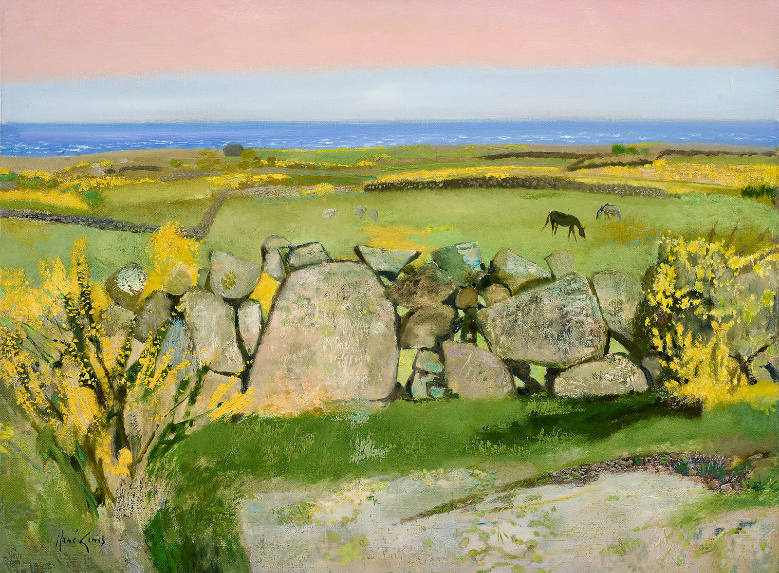 René GENIS, Gros mur aux ajoncs (Irlande), ca. 1981