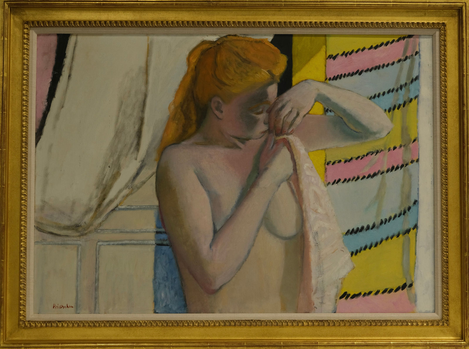 Maurice BRIANCHON, Blond à sa toilette, 1957
