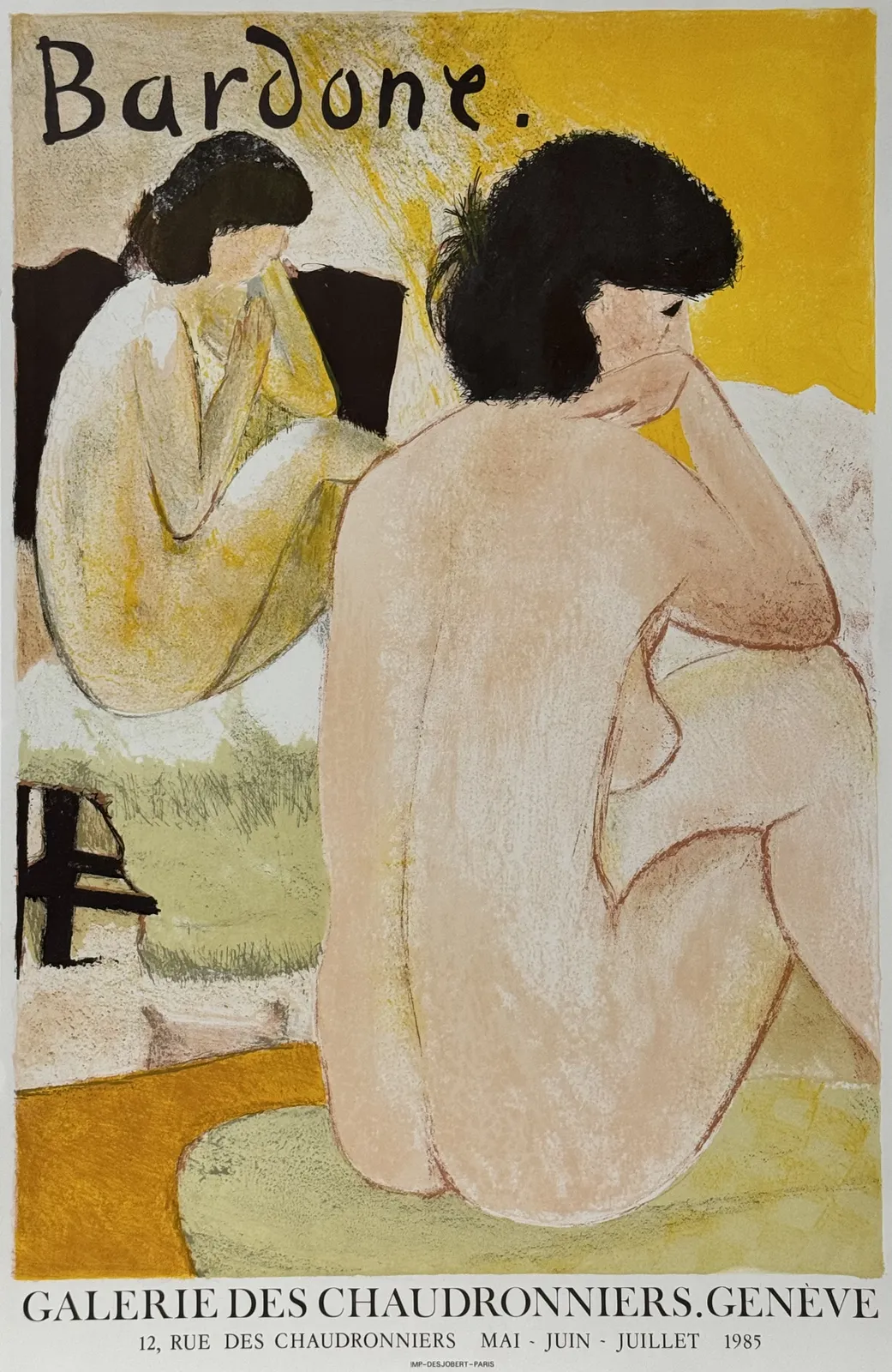 Guy BARDONE, Galerie Des Chaudronniers. Geneve, ca. 1980