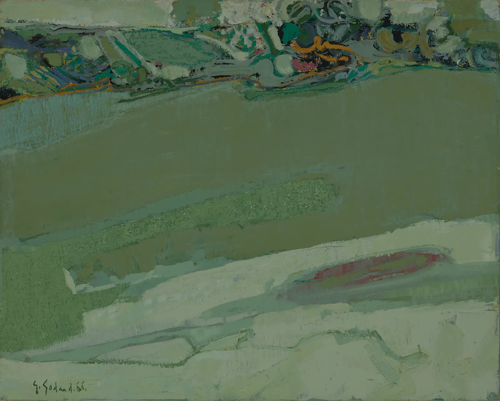 Gabriel GODARD, Paysage horizontal, 1966