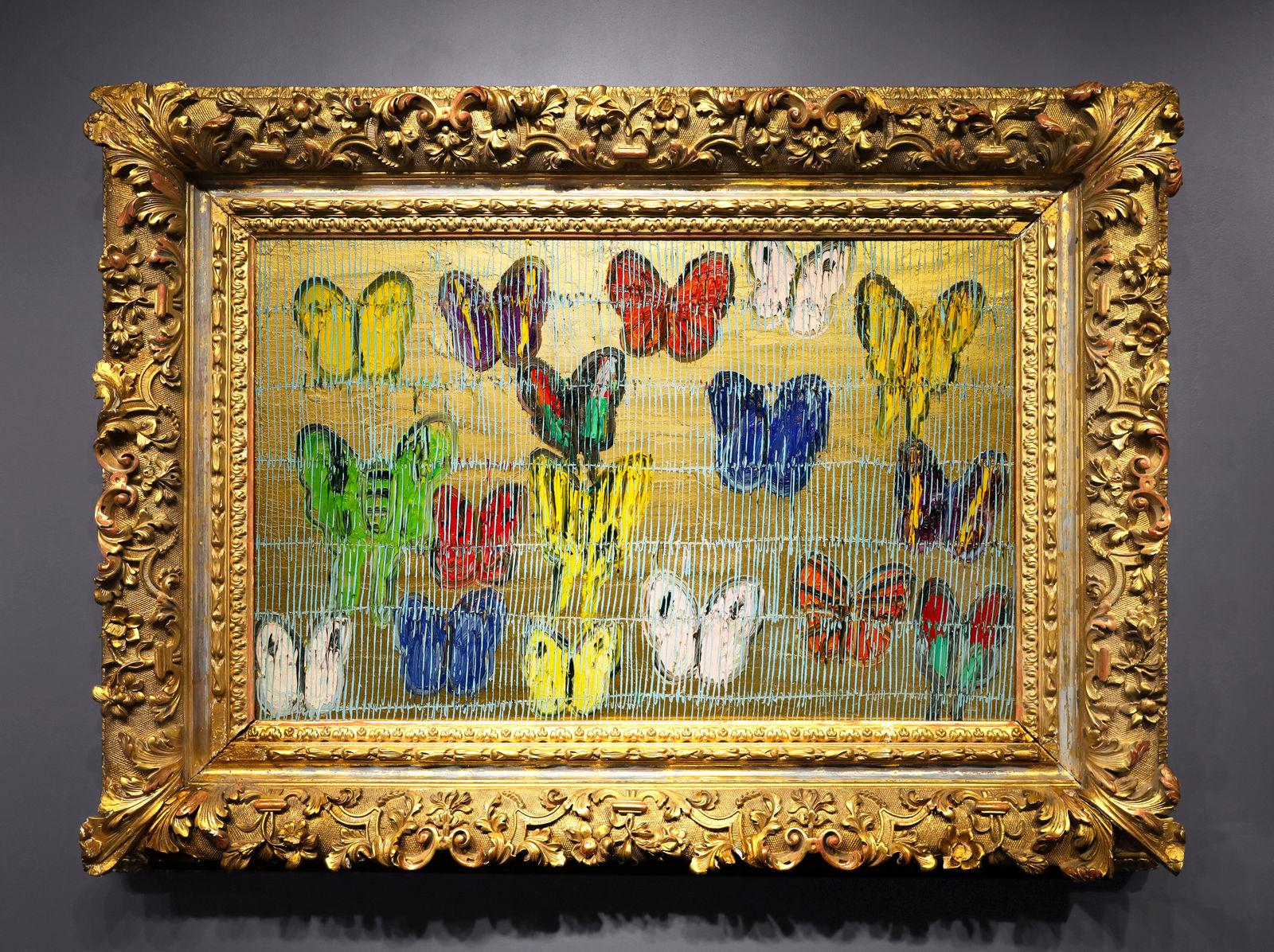 Hunt Slonem, 'Flying into Love' Unique Painting, 2023