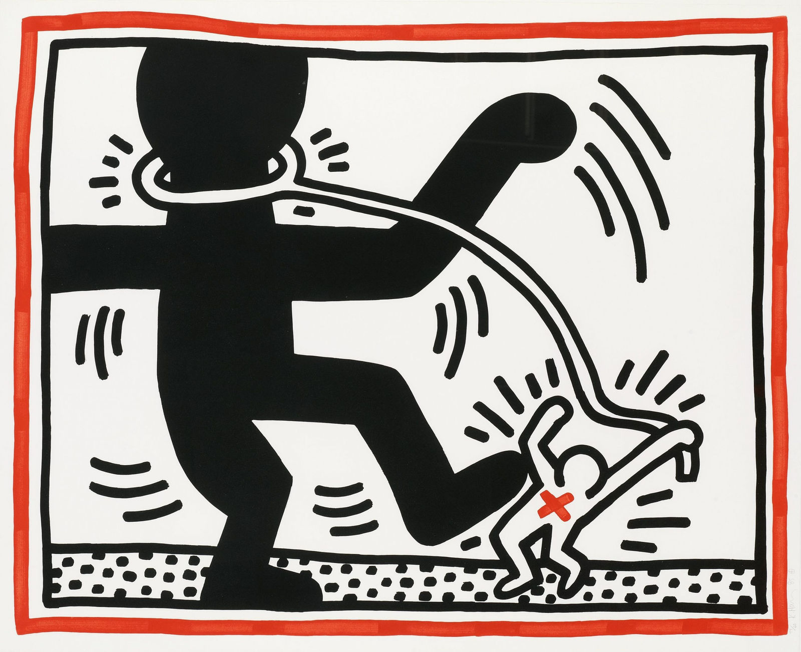Keith Haring, 'Untitled (Plate 2)' (Littman 42), 1982