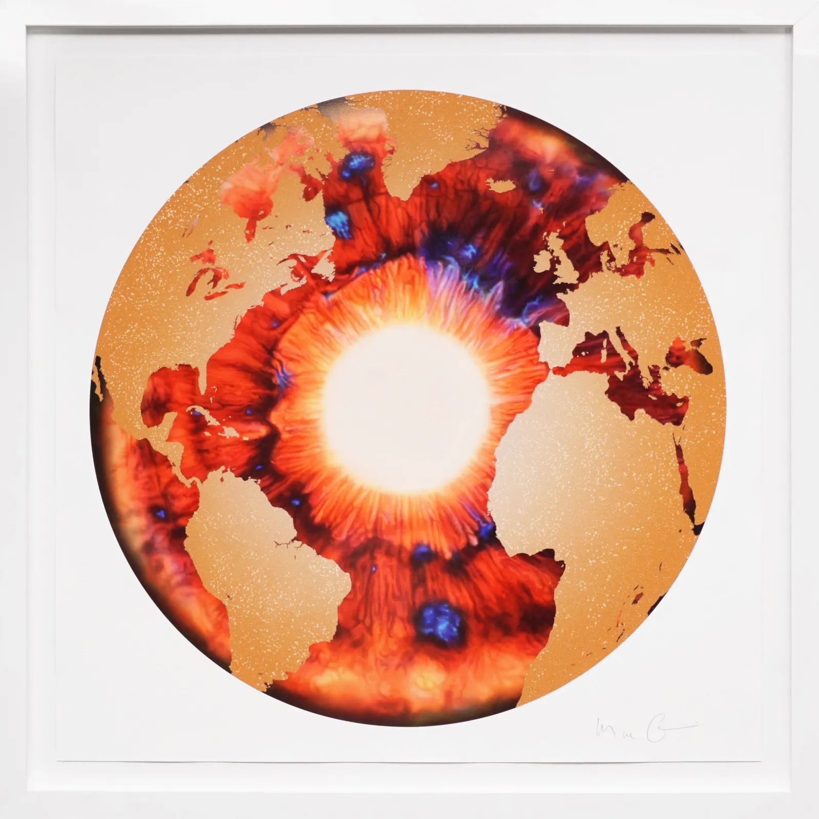Marc Quinn, 'Iris' with Diamond Dust, Red/Gold, 2020