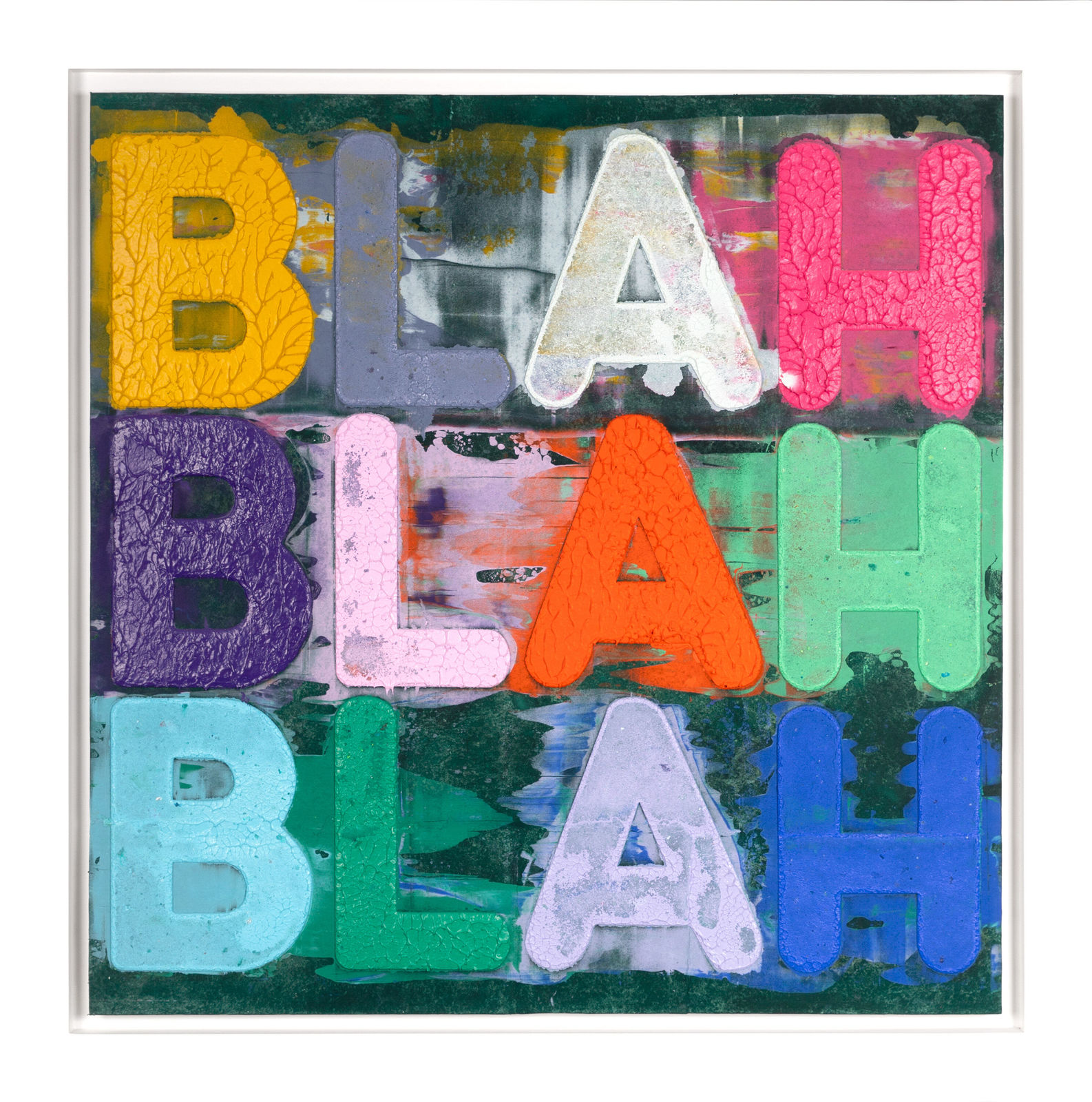 Mel Bochner, 'Blah Blah Blah' Unqiue Work, 2020