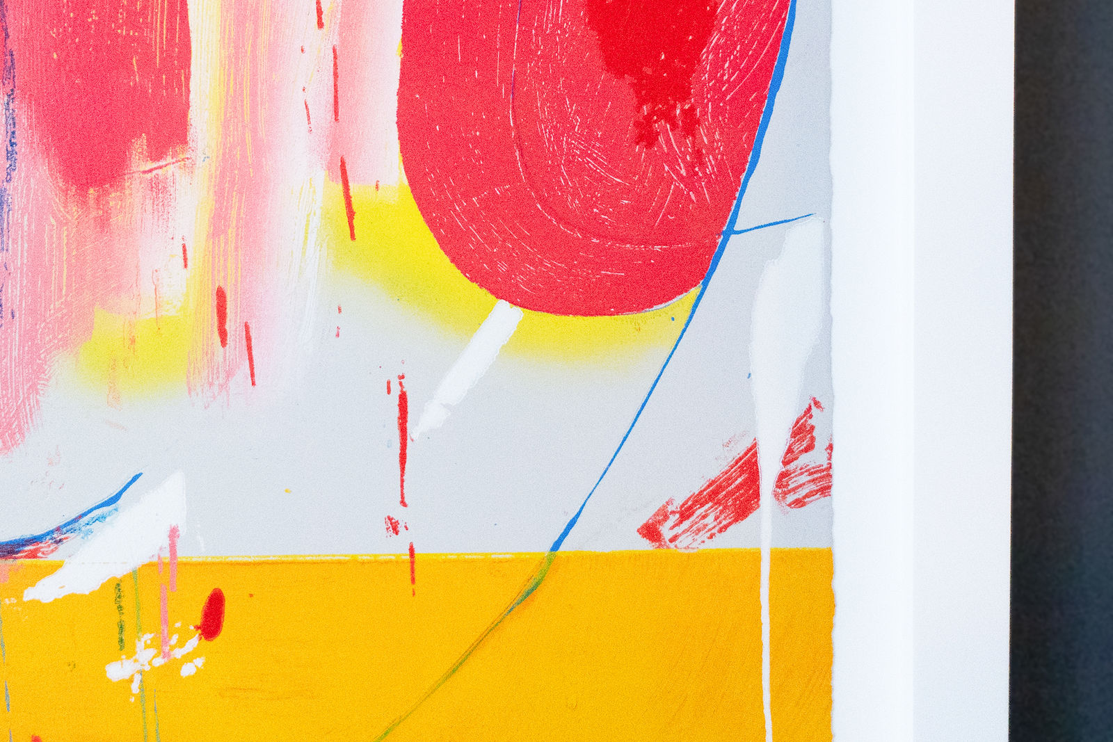 Harland Miller, 'OUI' Woodcut Abstract Print, 2024