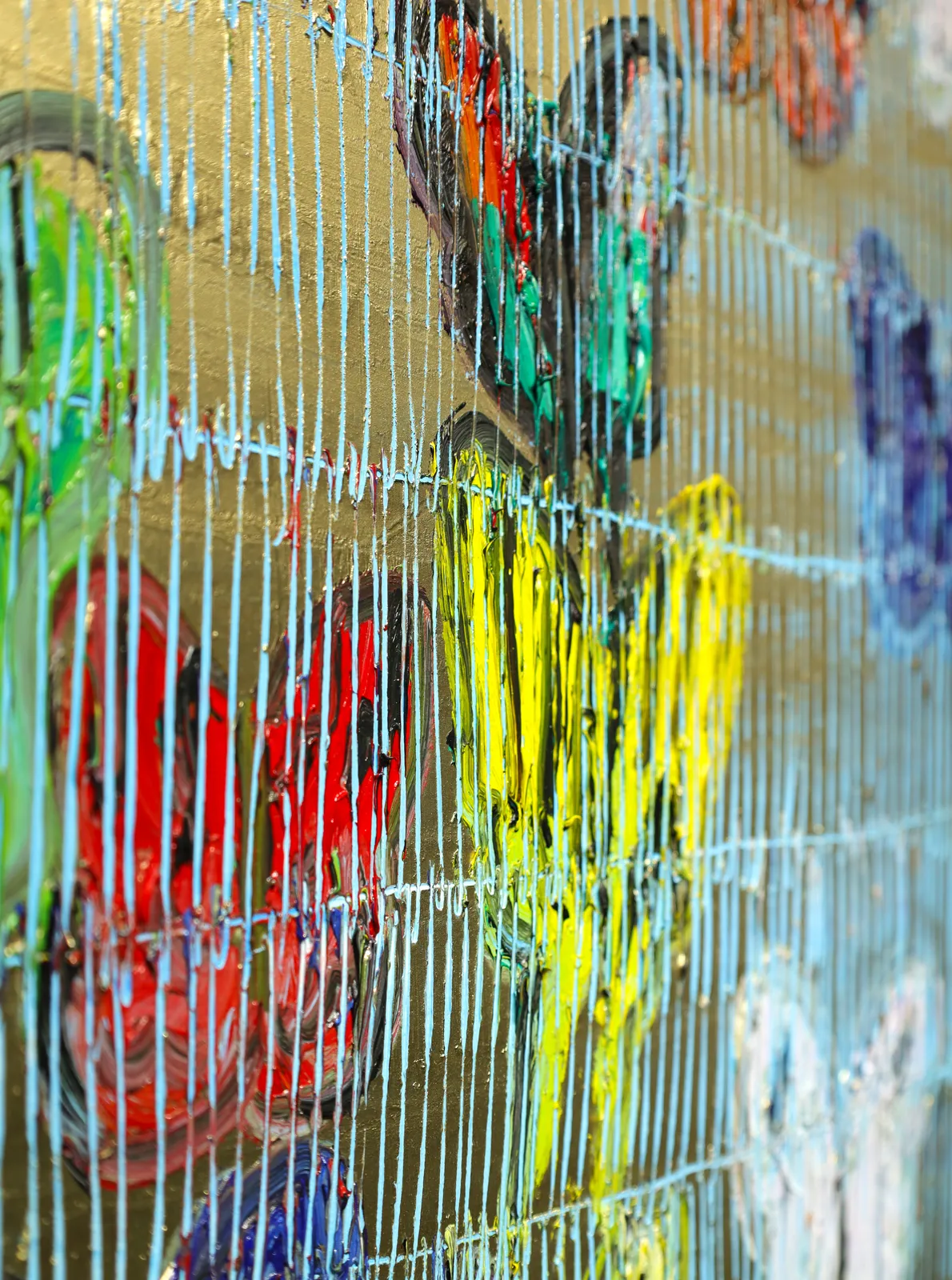 Hunt Slonem, 'Flying into Love' Unique Painting, 2023