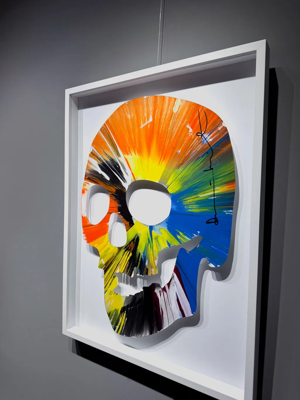 Damien Hirst, 'Skull Spin' (Blue, Orange, Yellow), 2009
