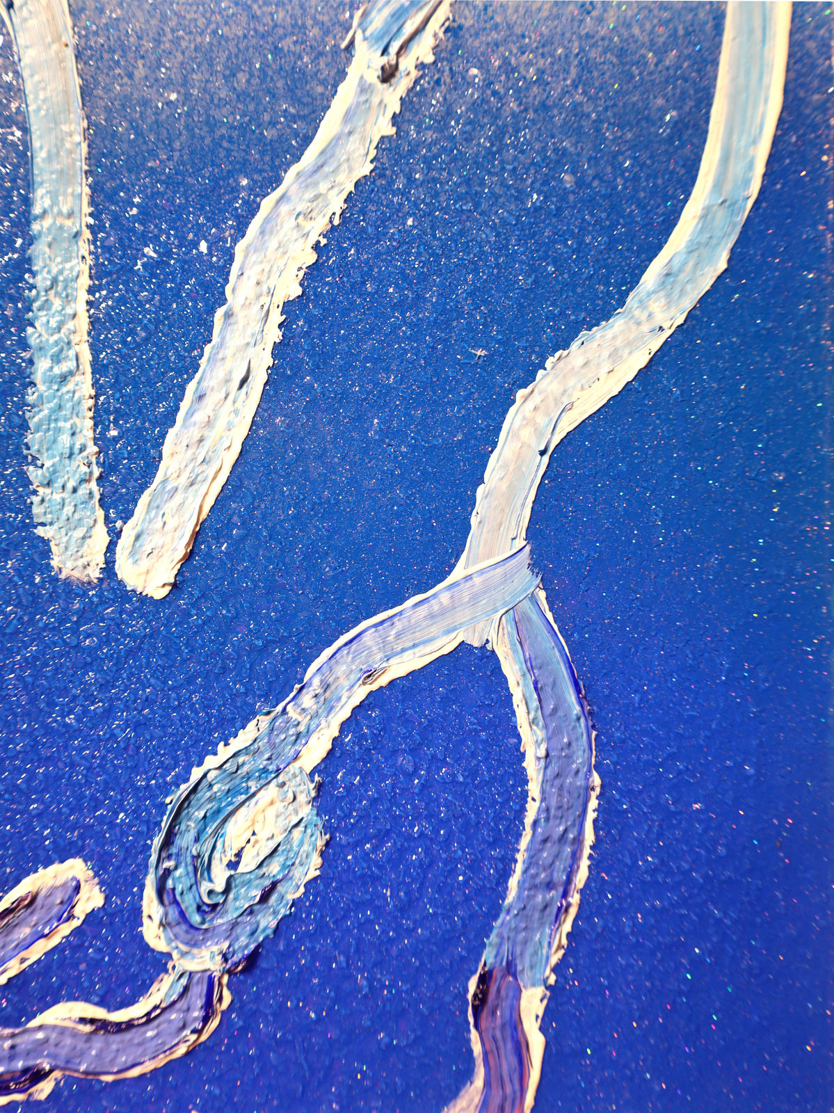 Hunt Slonem, 'Messenger in Blue' Unique Painting, 2023