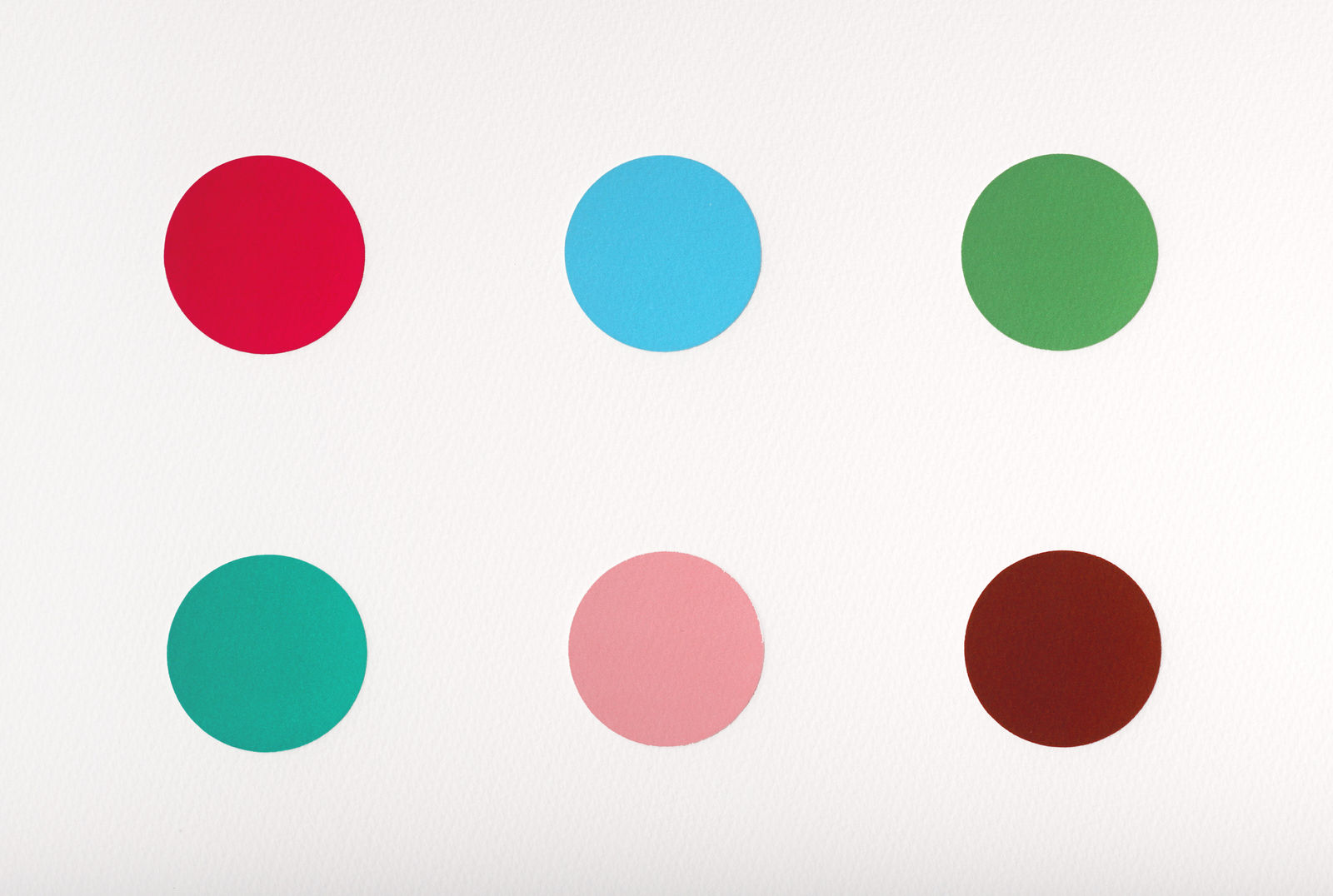 Damien Hirst, Horizontal 'Spots' I, Woodcut, 2018